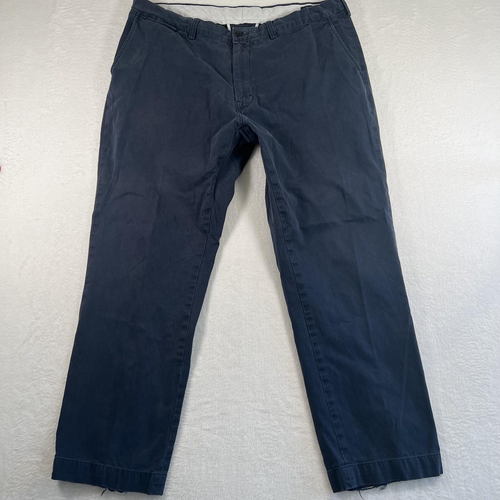 Polo Ralph Lauren Pants Mens 40x32 38x30 Blue Classic Fit Chino Flat Front